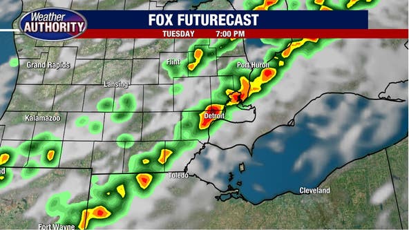 A summer comeback Tuesday with upper 80s, gusty wind, and potential for thunderstorm