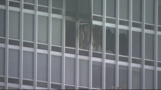 Fire on ninth floor of west tower of Lafayette Towers in Detroit, residents evacuated