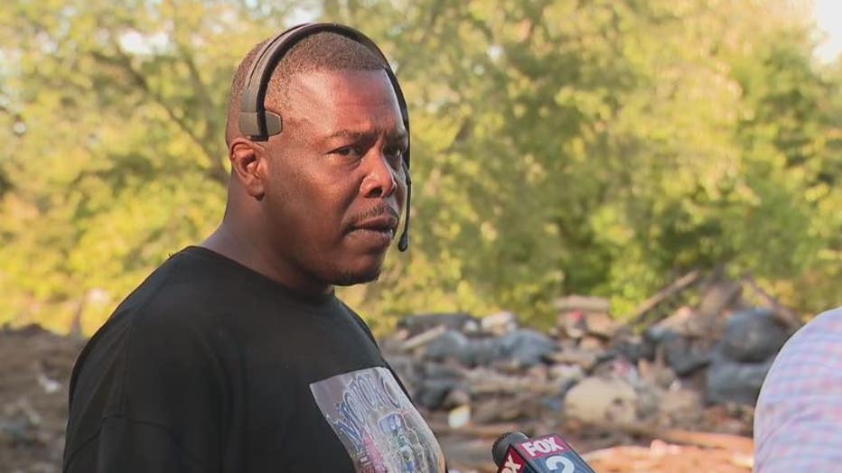 Deon Allen of Motor City Muffler said he's had enough of dumping.