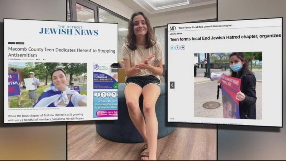 Samantha Merecki has been the focus of news coverage for her activism.