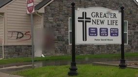 Roseville church vandalized with hateful grafitti