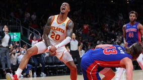 Young, Collins power Hawks past Pistons 122-104