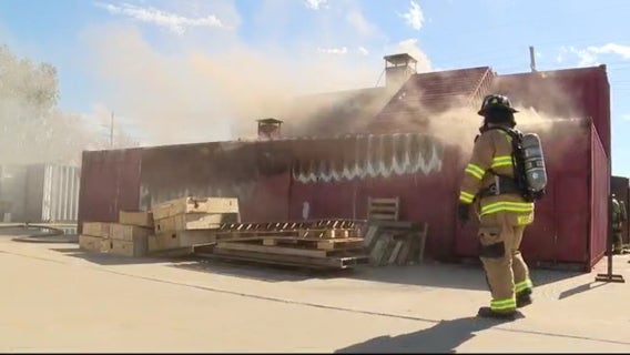 Firefighters from across Michigan learn how to fight basement fires at Livonia training