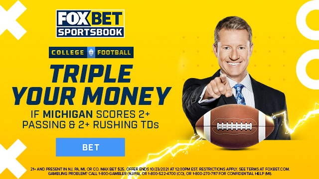 Triple Your Money on FOX Bet if Michigan scores two passing and rushing TDs!