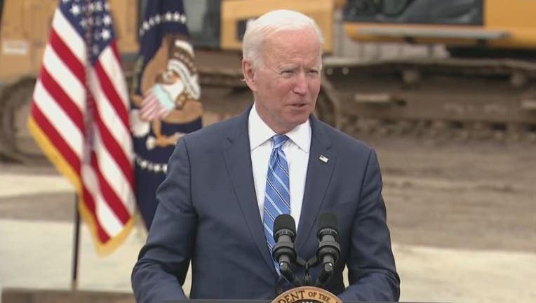 President Joe Biden on a previous visit to Howell.
