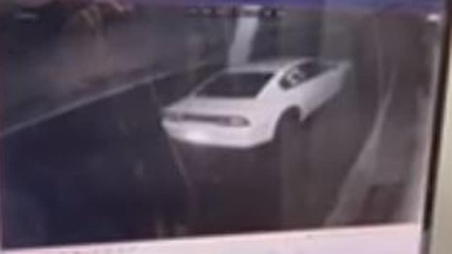 A former police car - a Dodge Charger - is being used in the robberies.