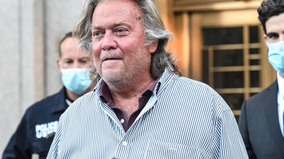 e2c12953-Former Trump Strategist Steve Bannon Arrested On Fraud Charges Related To Crowdfunded Built The Wall Campaign