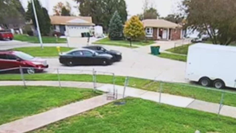 Home security camera captured part of the chase in Brownstown.