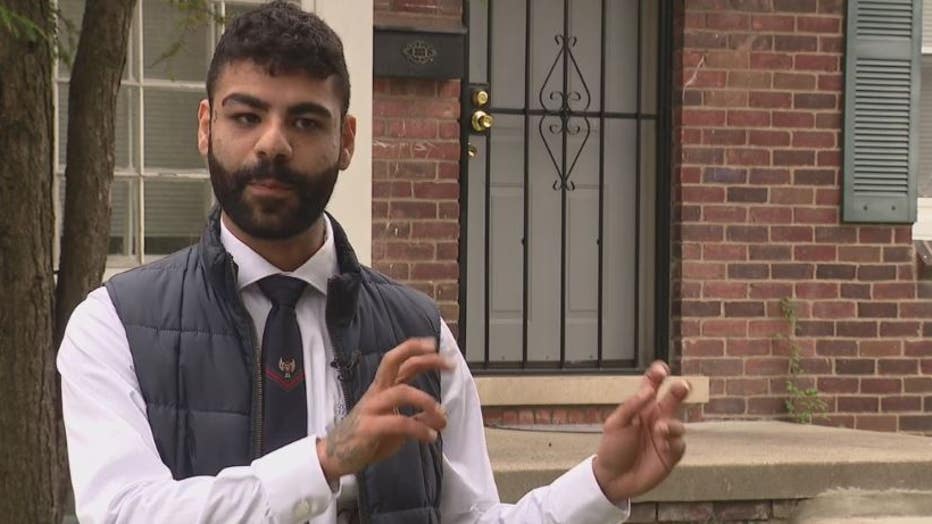 Nader Shariff, a Detroit real estate investor, describes a fake deed scam involving a Detroit home.