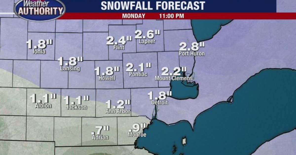 Expecting a little snow accumulation for the weekend | FOX 2 Detroit