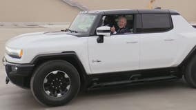 Biden: 'That Hummer is one hell of a vehicle, man' during GM Factory ZERO tour