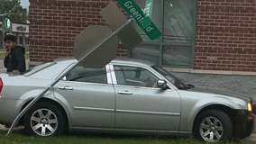 Driver crashes into Dearborn building, flees scene
