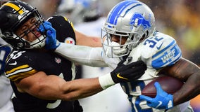 Winless Lions at least get a tie, 16-16 in rainy Pittsburgh