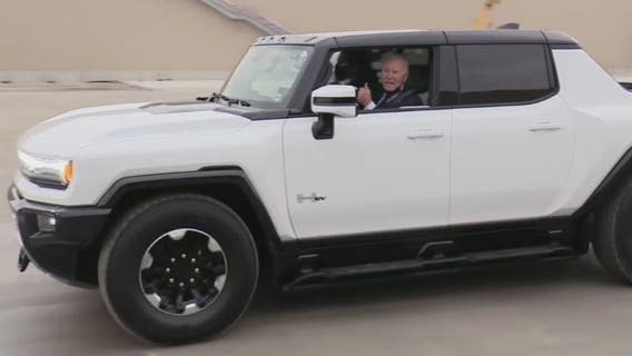 Biden: 'That Hummer is one hell of a vehicle, man' during GM Factory ZERO tour