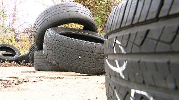 Detroit police bust suspects dumping 100 tires on west side