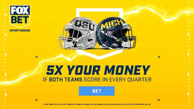 Ohio State vs. Michigan: 5x Your money - if both teams score in every quarter