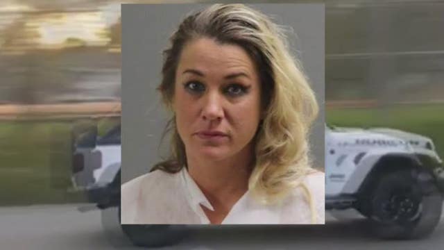 Woman wearing tether leads cops on chase in stolen Jeep while allegedly high