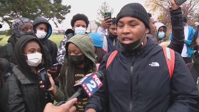 Martin Luther King HS students stage walk-out over lack of COVID-19 safety