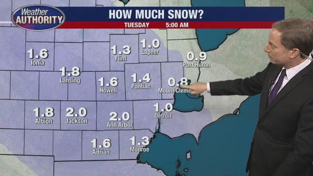 Winter Weather Advisory issued until 4 a.m. Tuesday with snow overnight