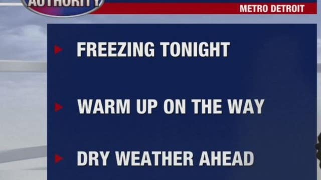 Freezing overnight but a warm-up is coming