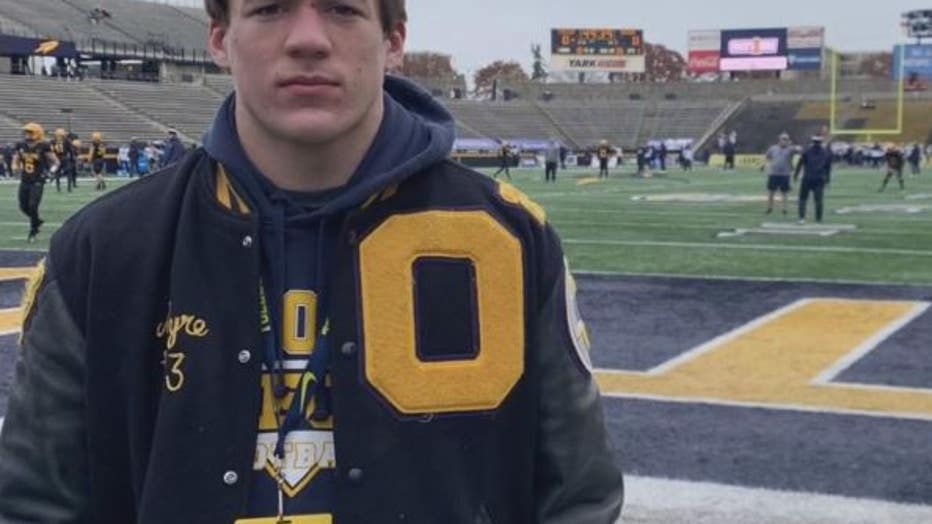 Oxford shooting victim Tate Myre, 17.