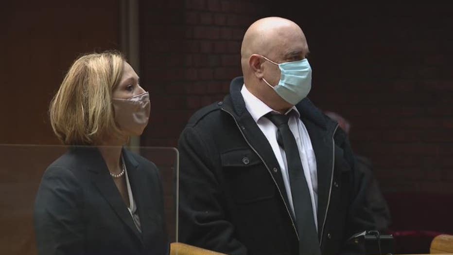 Temo Sessions, right, and his attorney.