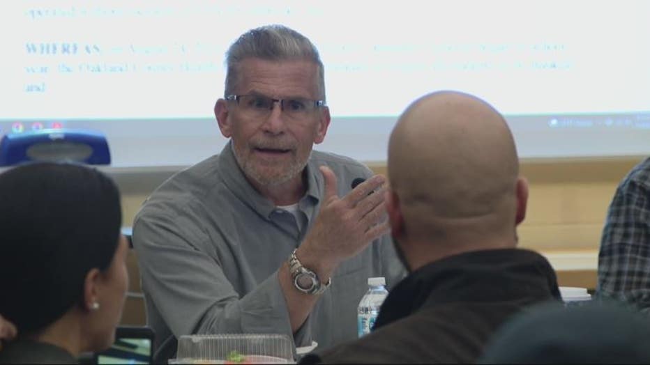Oxford school board president Thomas Donnelly, Jr. had a tense back and forth with an audience member who spoke out Tuesday,