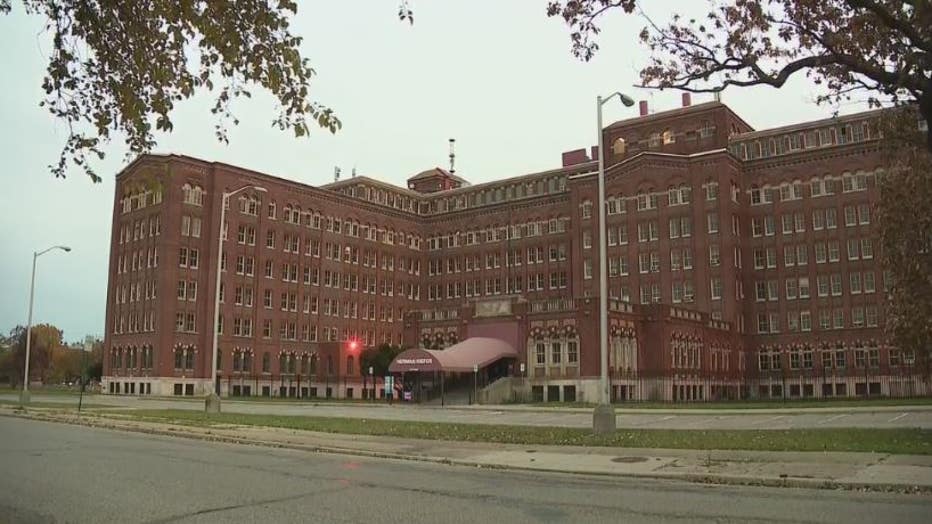 The closed Herman Kiefer Health Complex.