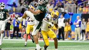 Thorne leads No. 11 Spartans past No. 13 Pitt in Peach Bowl