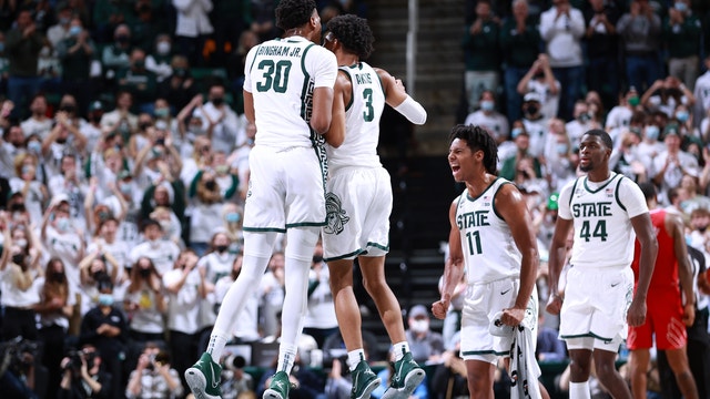 Malik Hall helps No. 22 Michigan State beat Louisville 73-64