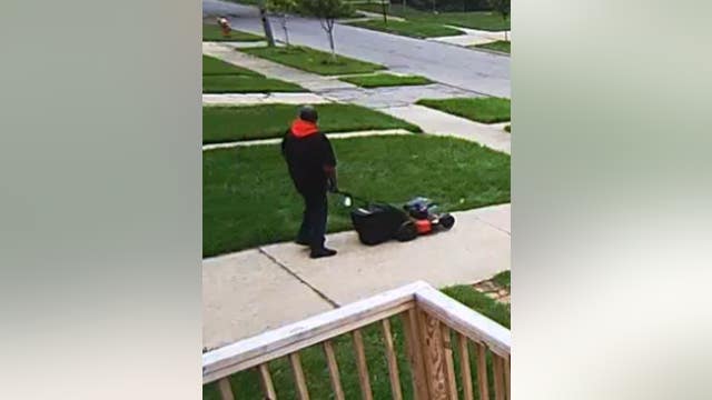 Detroit police looking for man who broke into garage to steal lawnmower