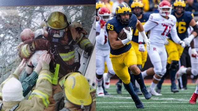Firefighter still remembers saving Michigan football standout Erick All from house fire 20 years ago