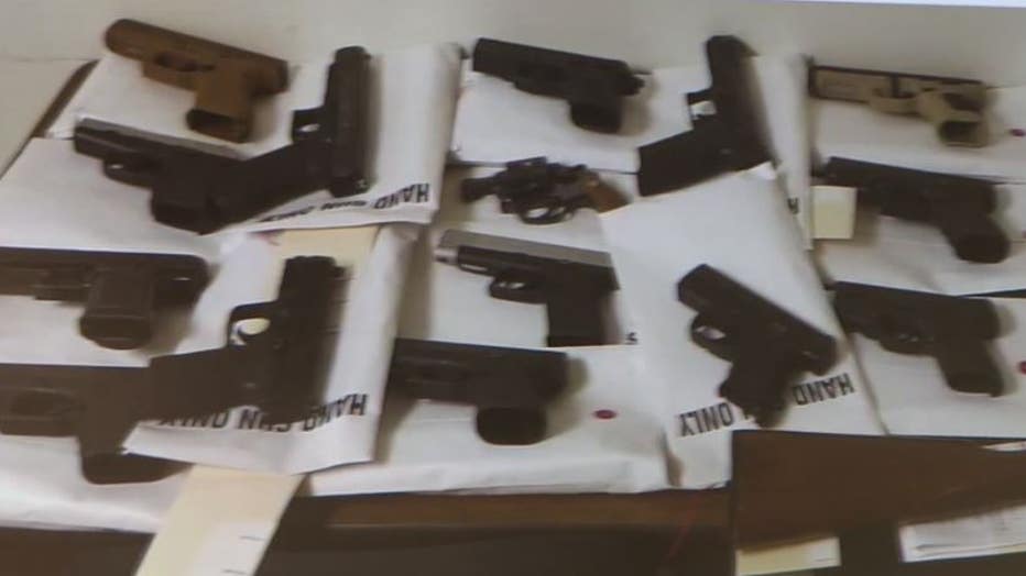 Less than half of the guns confiscated by Operation Holiday Wrap.