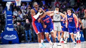 Bey hits 3-pointer late in OT, Pistons edge Spurs 117-116