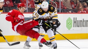 Bruins pull away in 3rd, thump Red Wings 5-1