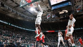 No. 10 Michigan State tops Nebraska 79-67 for 8th win in row