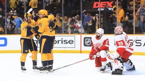 Duchene scores twice as Predators down Red Wings 4-1