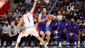 Booker and McGee lead Suns to rout of Pistons