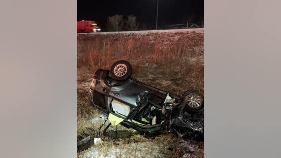 Suspected drunken driver crashes on side of I-96 near Lansing