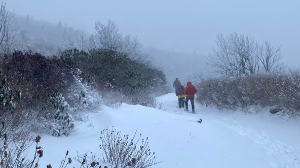 North Carolina crews hike to rescue stranded camper amid winter storm
