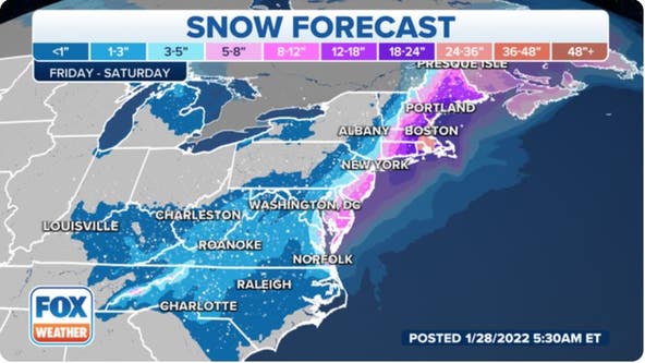 Nor'easter incoming: Blizzard Warnings issued from Maine to Virginia ahead of snow, 70-mph winds
