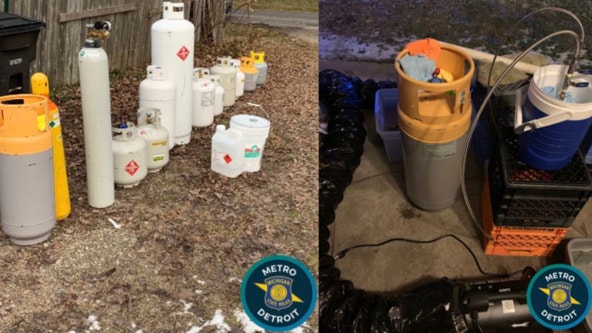 Police find marijuana extraction lab, hundreds of pounds of dangerous chemicals at Taylor home