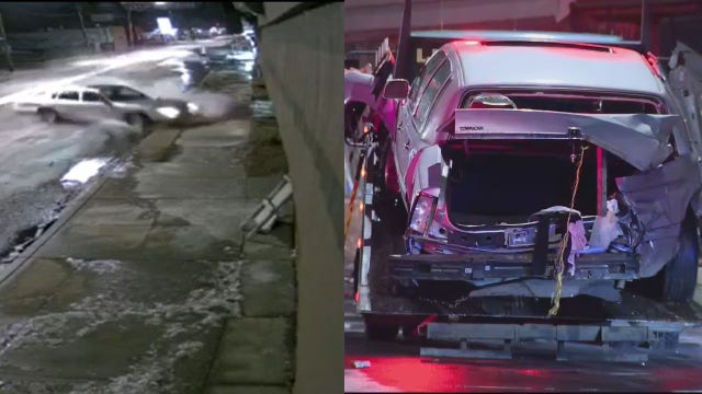 Detroit seafood business sustains heavy damage after vehicle loses control, slams into building