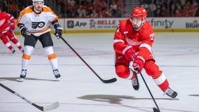 Greiss makes 32 saves as Red Wings top Flyers again