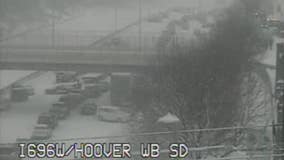 WB I-696 closed at Hoover, EB I-696 closed at Van Dyke due to crashes