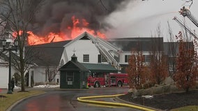 Update: Oakland Hills Country Club fire has caused structure to 'pancake on itself'