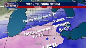 Metro Detroit Weather: Snowstorm totals down on Thursday, still expect 8 to 12 inches