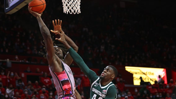 Rutgers blows past No. 13 Michigan State 84-63
