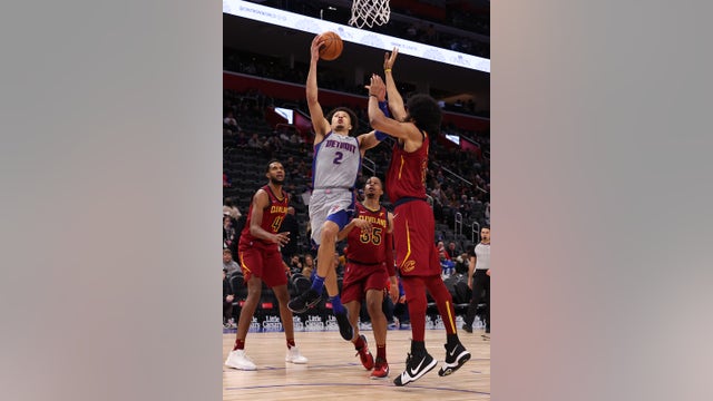 Cunningham's late free throws lead Pistons over Cavaliers