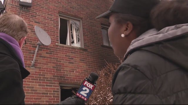 'Throwing babies out the window': 8 families escape Detroit apartment fire